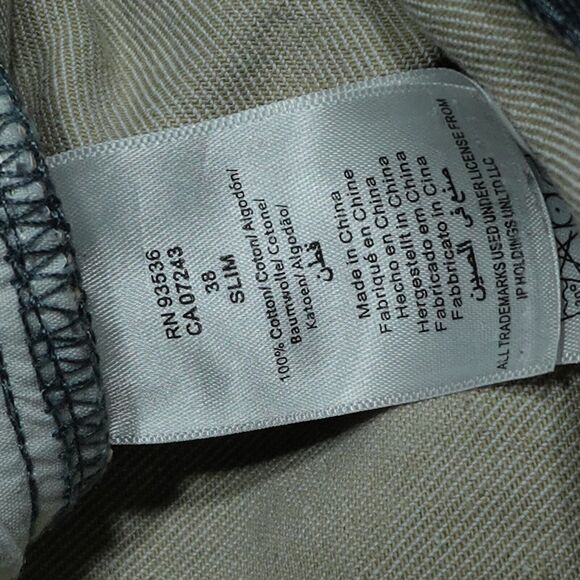 Ecko Unltd Jeans Men 38x30 711 Slim Fit Gray Denim Pants Casual Straight Leg - Picture 8 of 11